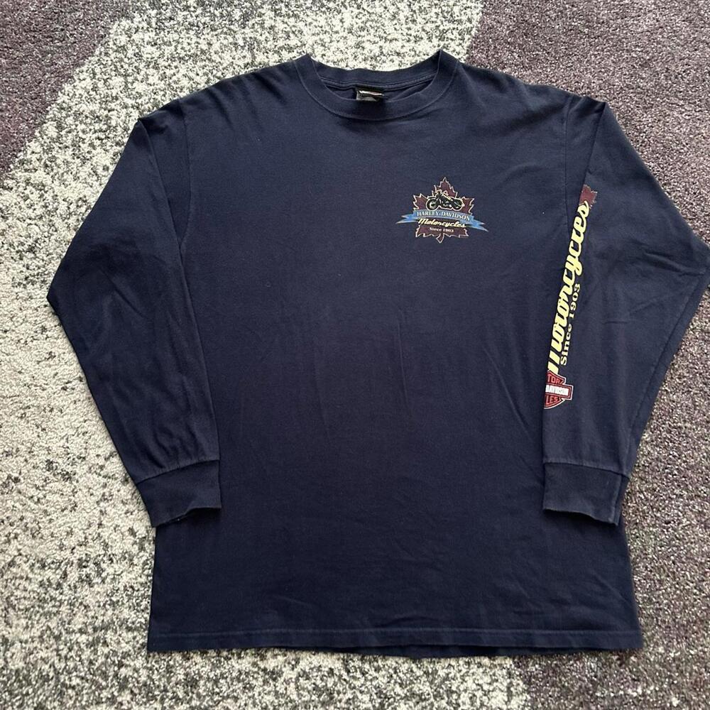 Vintage Harley-Davidson Maple Leaf Long Sleeve